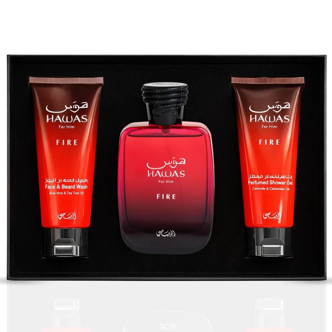 RASASI Hawas For Men Eau De Parfum Spray 100ML (3.4 Oz) - Long Lasting Arabian Perfume, Premium Perfume Men, Ideal for Special Occasions & Daily Elegance, A Bold and Captivating Fragrance