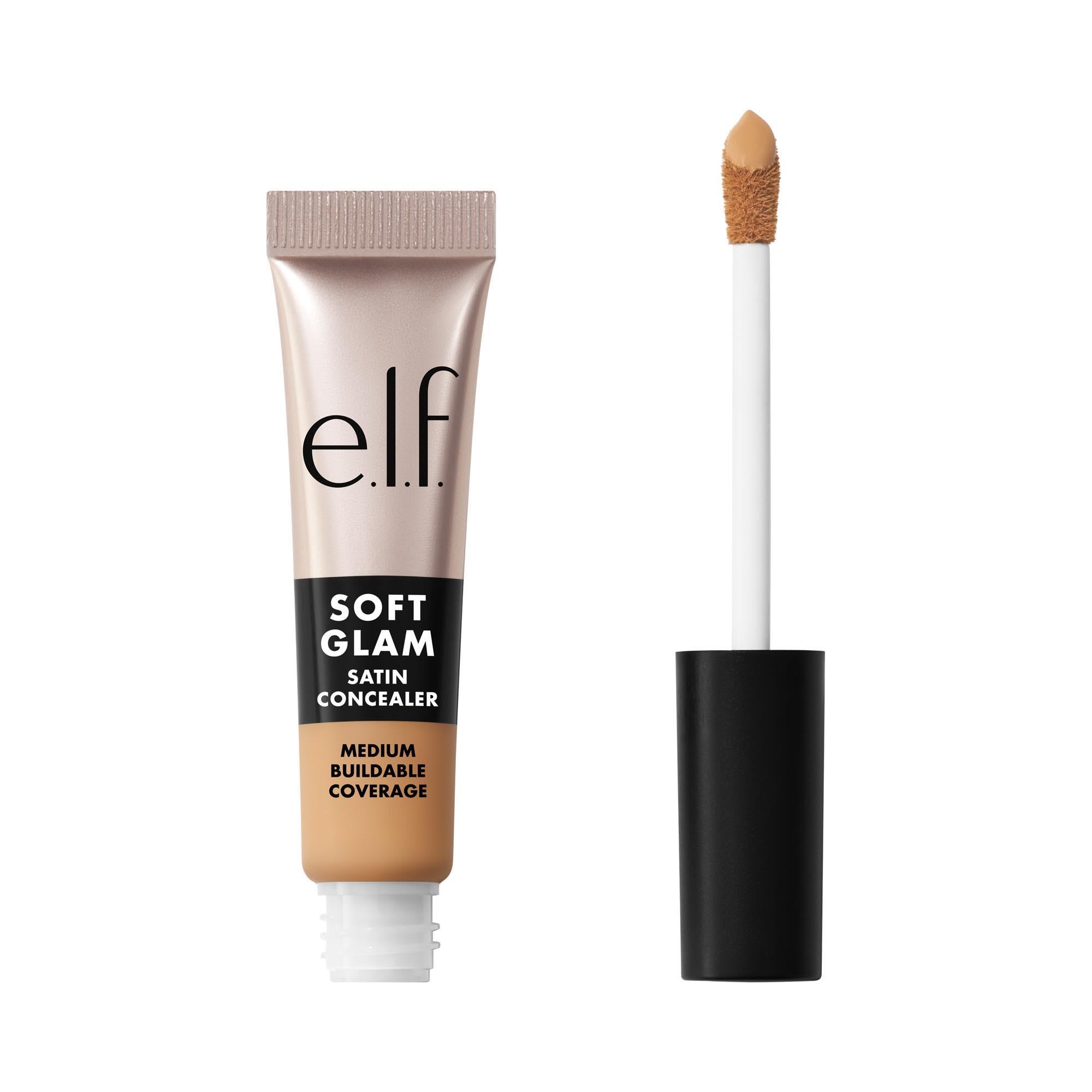 e.l.f. Soft Glam Satin Concealer, Medium Coverage for Blemishes & Under-Eye, Crease-Resistant, Long-Lasting, Vegan & Cruelty-Free, 13 Fair Neutral Halalzen