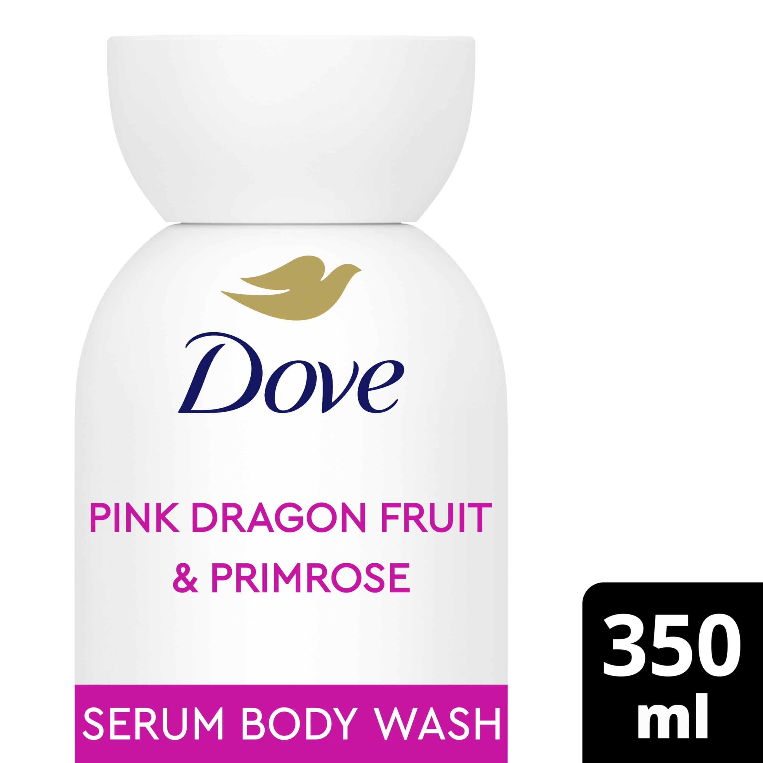 Dove Body + Mind Jojoba Oil & Coconut Milk Serum Body Wash body cleanser with antioxidant-rich vitamin E for glowing skin 350 ml