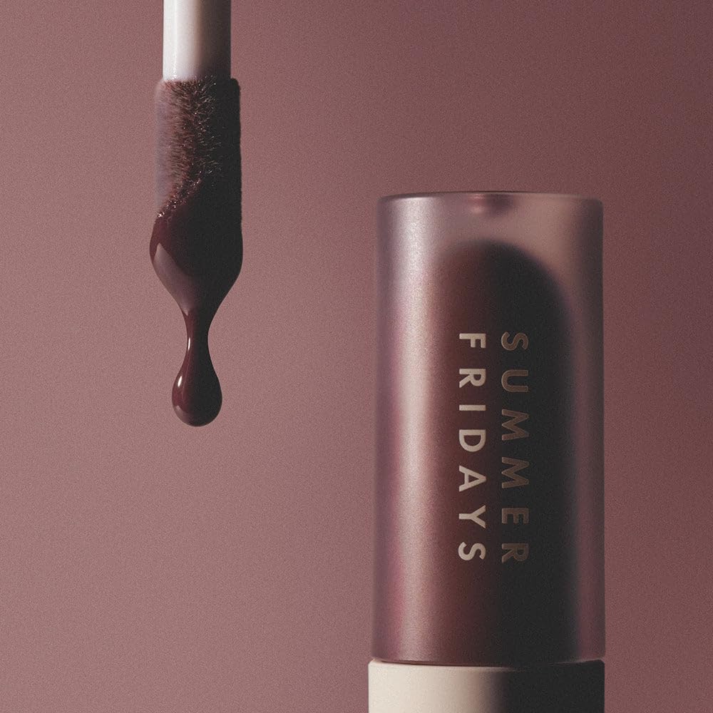 Summer Fridays Dream Lip Oil - Hydrating Tinted Lip Gloss Oil - Non-Sticky Formula with Skincare Benefits for Long-Lasting Softness + Shine - Effortless Beauty Gifts - Bare Sand (0.15 Oz)