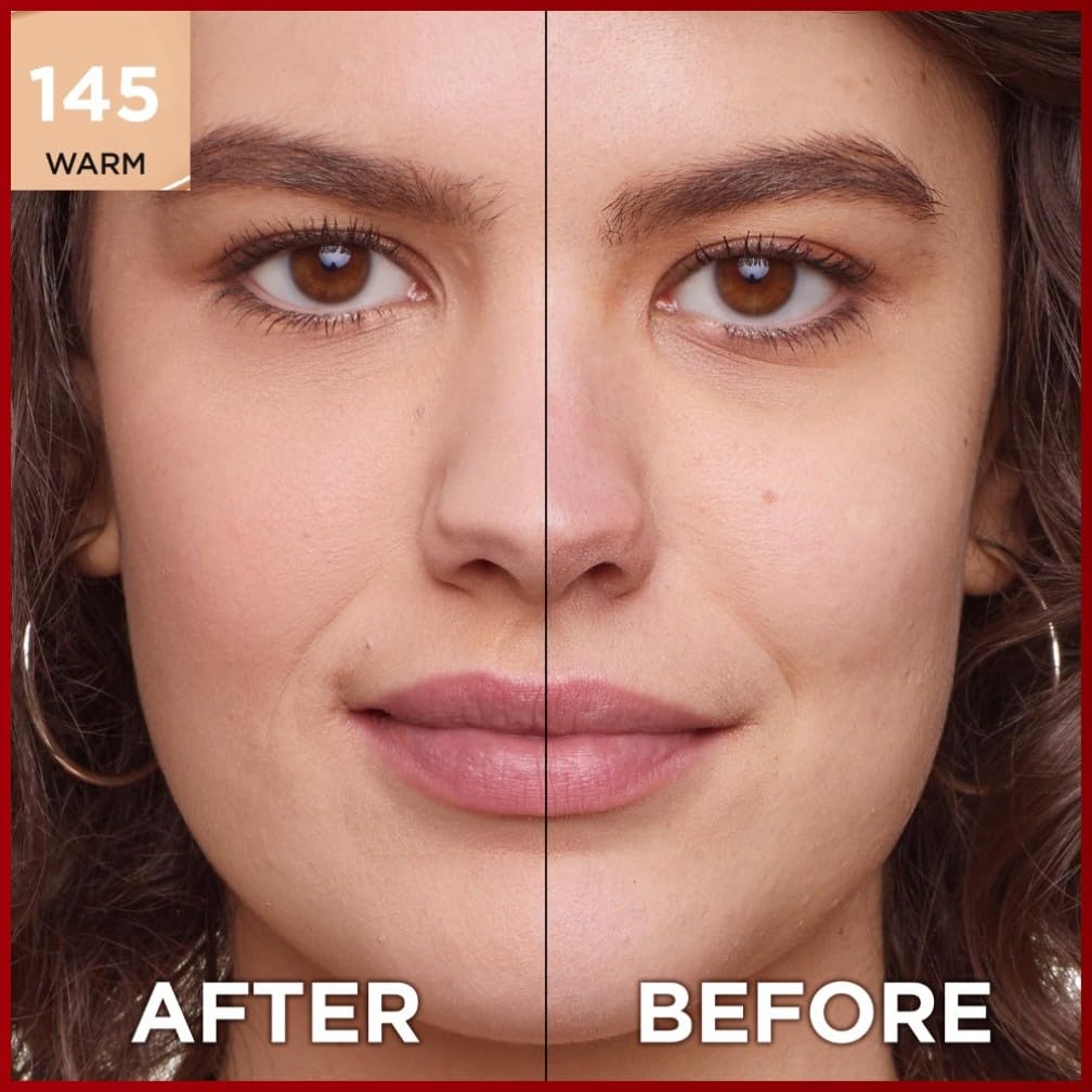 L'Oreal Paris Cover Liquid Foundation, With 4% Niacinamide, Long Lasting, Natural Finish, Available in 20 Shades, SPF 25, Infallible 32H Matte Cover, Shade 110, 30ml Halalzen