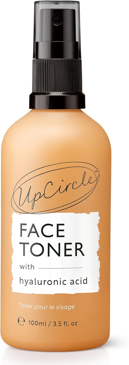 UpCircle Face Toner with Hyaluronic Acid + Salicylic Acid 100ml - for Balancing, Plumping + Soothing - Mandarin Fruit Water, Chamomile Extract + Glycerin - Natural, Vegan + Cruelty-Free Halalzen