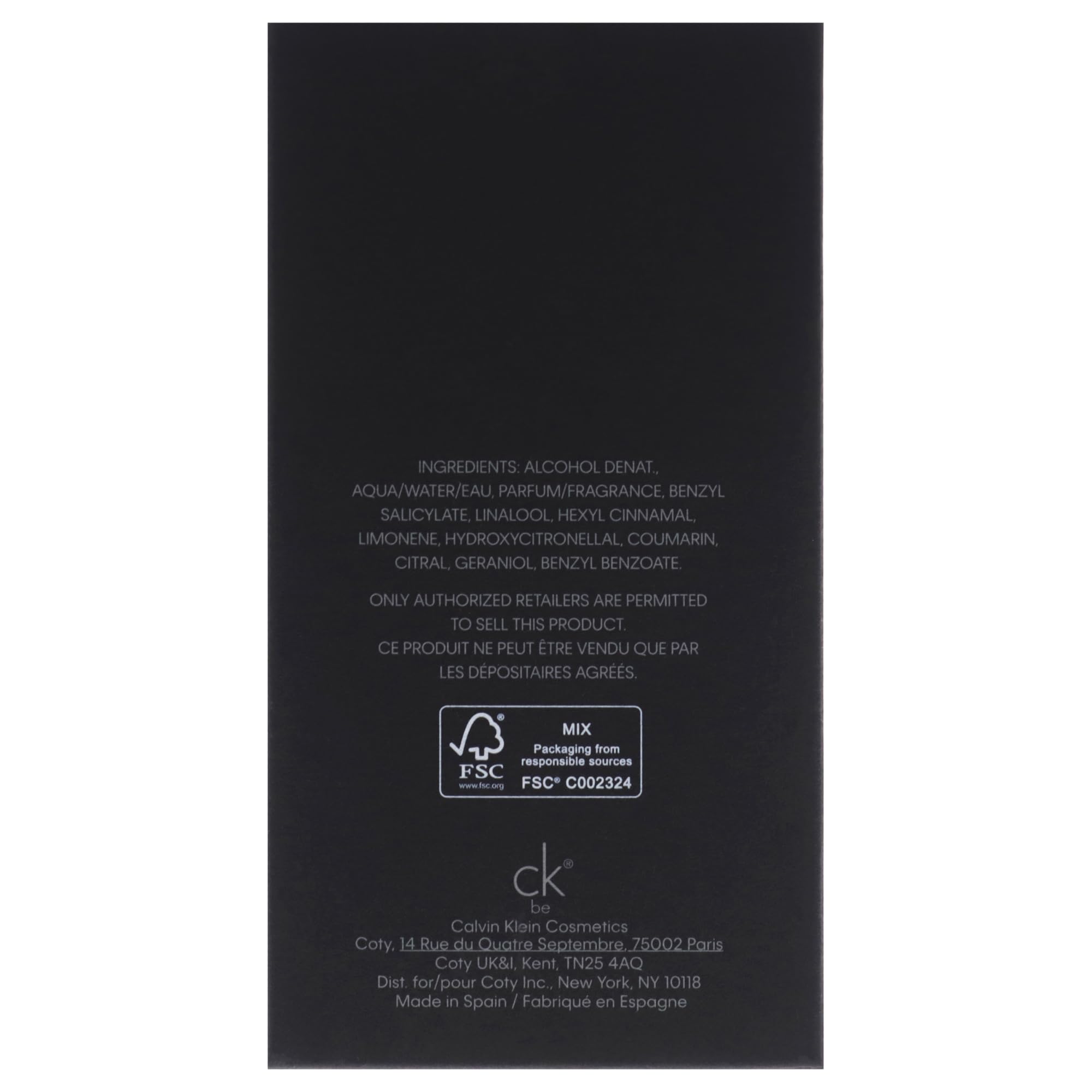 Calvin Klein CK Be Eau de Toilette - Woody Unisex Fragrance – With Notes of Bergamot, Mandarin, Juniper & Lavender