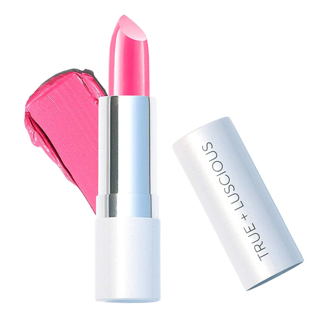 True + Luscious Super Moisture Lipstick | Sheer Cream Lip Color for Lasting Hydration | Hyaluronic Acid Konjac Root Powder | Vegan Cruelty-Free Gluten-Free Flatters All Skin Tones | Pink Sugar