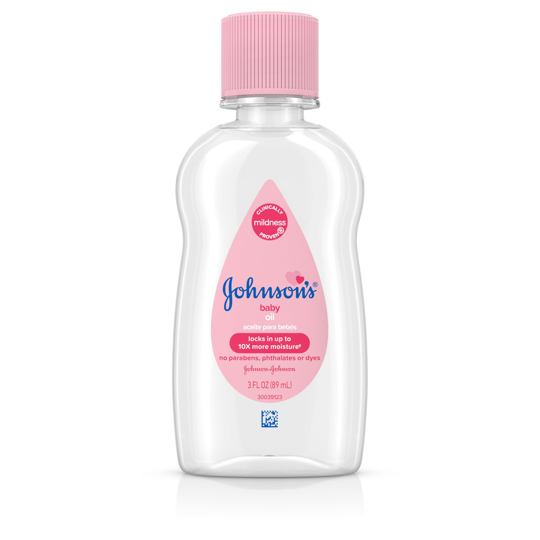 Johnson's Baby Oil, Pure Mineral Oil to Prevent Moisture Loss for Newborn, Kids, & Adults, Gentle, Soothing Baby Massage Oil, Dry Skin Relief, Hypoallergenic, Original Scent, Baby Essentials, 3 fl. oz Halalzen