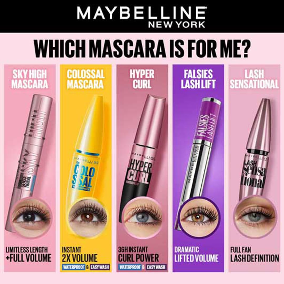 Maybelline Colossal Mascara 100% Black, 10.7ml Halalzen