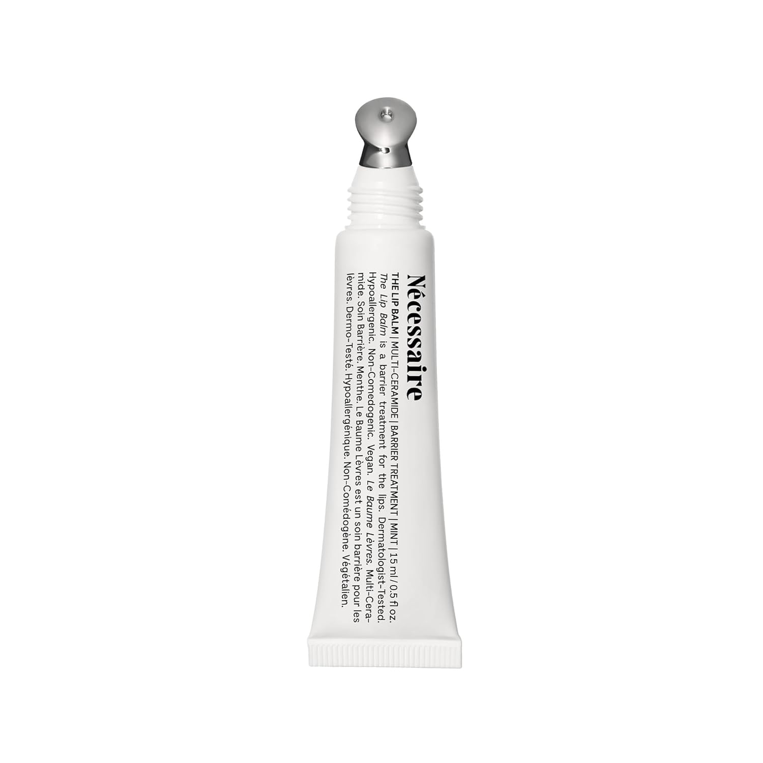 Nécessaire The Lip Balm | Hydrating Hyaluronic Acid Lip Balm for Women and Men, Mint Oil with Niacinamide + Essential Ceramides. Non-Comedogenic Lip Balm for Dry Lips – 15 ml / 0.5 fl oz Halalzen