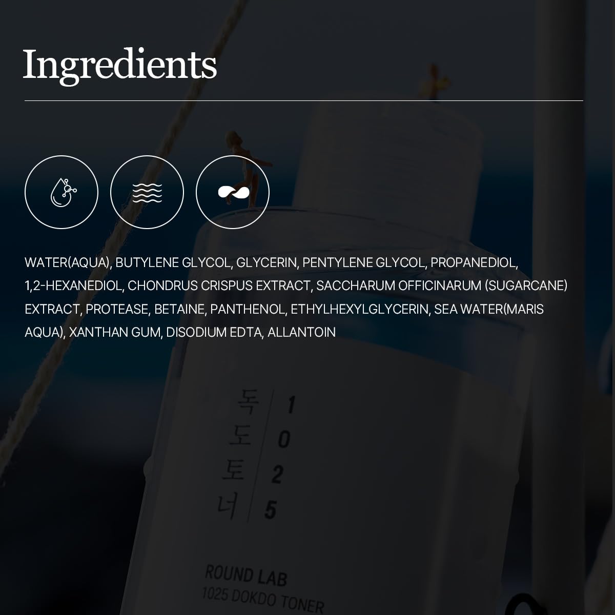 ROUND LAB 1025 Dokdo Toner (200ml), Oil Control and Reduces Excess Sebum, Gentle Exfoliating Facial Toner, Deep Sea Water for Moisturization, Soft Finish Without Stickiness, Korean Skin Care