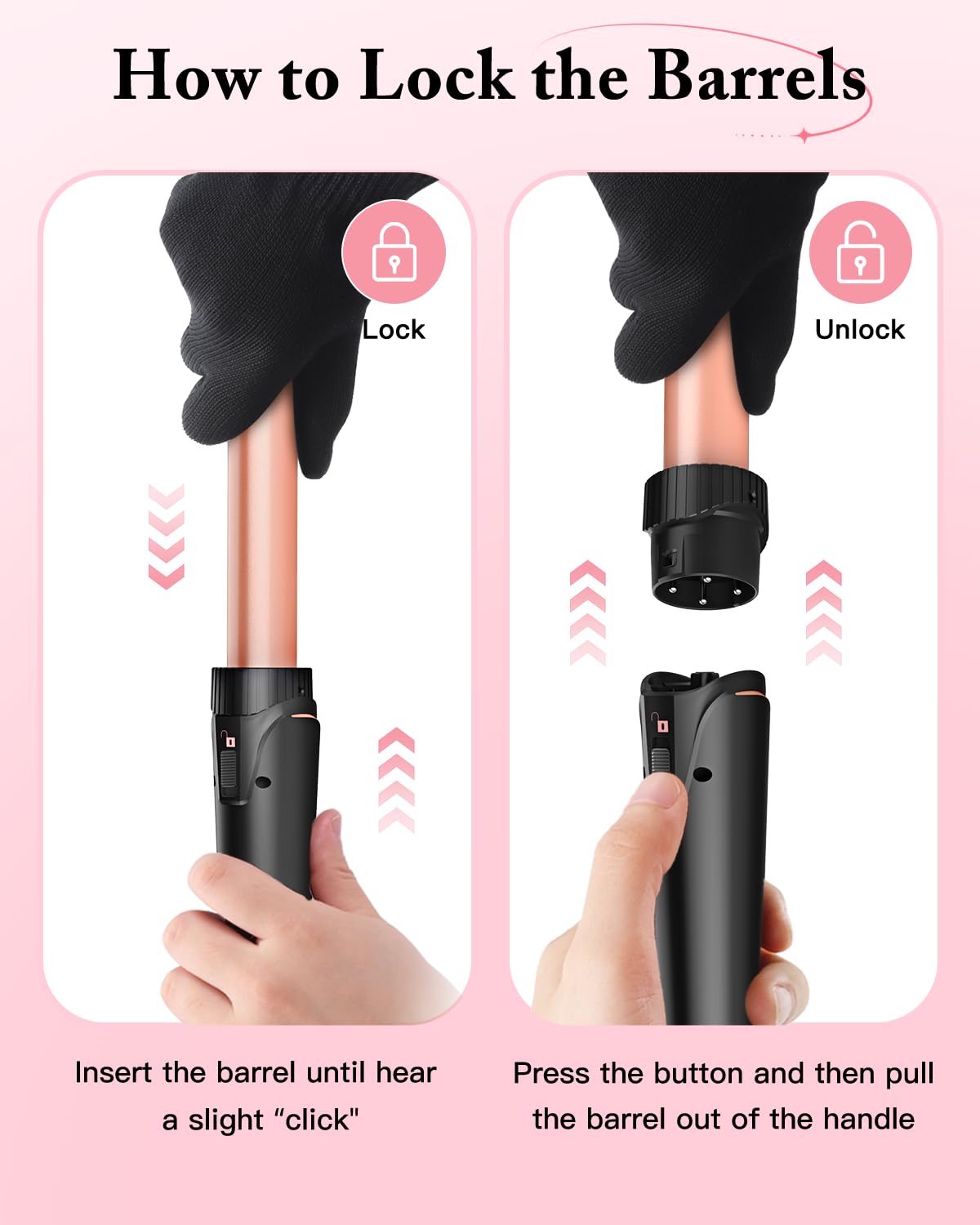 BESTOPE PRO 5 in 1 Curling Iron Set, Negative Ion Hair Curler with Thermal Brush & 5 Interchangeable Ceramic Barrels (0.35"-1.5"), Fast Heating Styling Tool for All Hair Types, Ideal Gifts for Women Halalzen