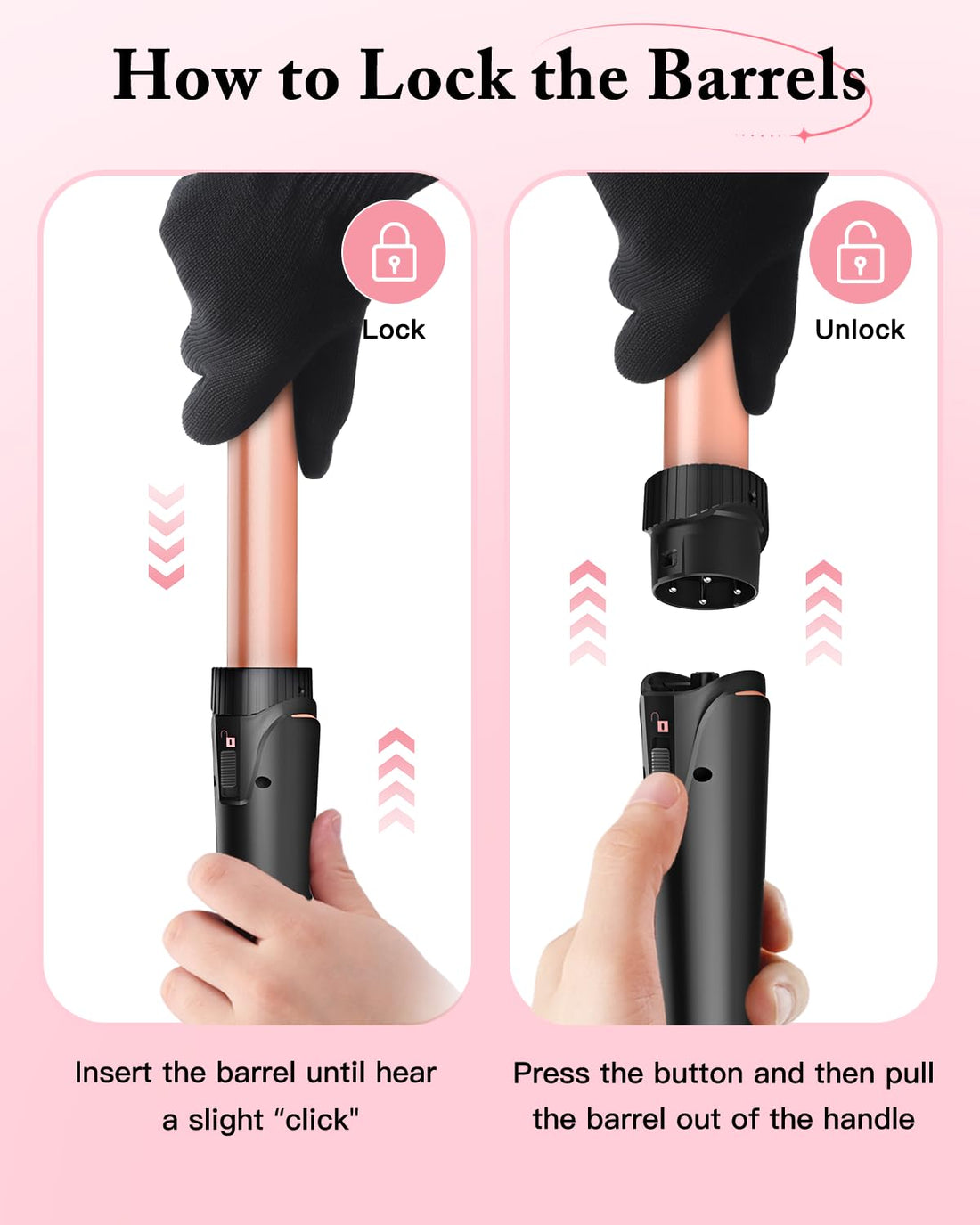 BESTOPE PRO 5 in 1 Curling Iron Set, Negative Ion Hair Curler with Thermal Brush & 5 Interchangeable Ceramic Barrels (0.35"-1.5"), Fast Heating Styling Tool for All Hair Types, Ideal Gifts for Women Halalzen