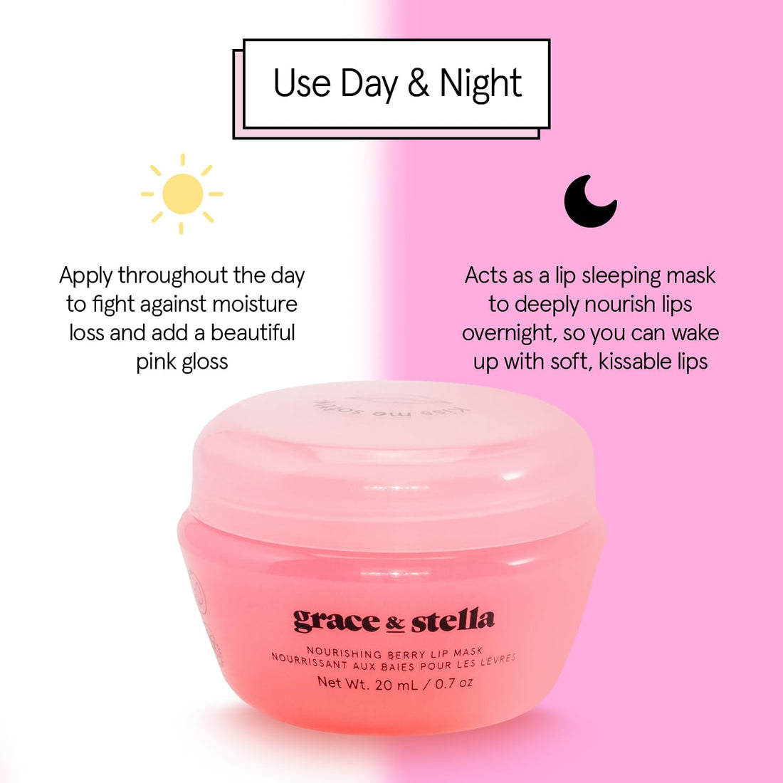 grace & stella Award Winning Lip Butter - Hydrating Lip Balm - Nourishing Lip Mask (1-pack) Travel Essentials, Travel Size Toiletries, Birthday Gifts for Women & Teens - Overnight Lip Repair - Vegan Halalzen