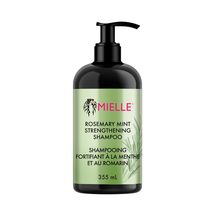 Mielle Rosemary Mint Hair Strengthening Biotin Shampoo - Moisturising Hair Shampoo for Women and Men to Gently Cleanse, Repair & Protect Strands, 355 ml (Pack of 1)