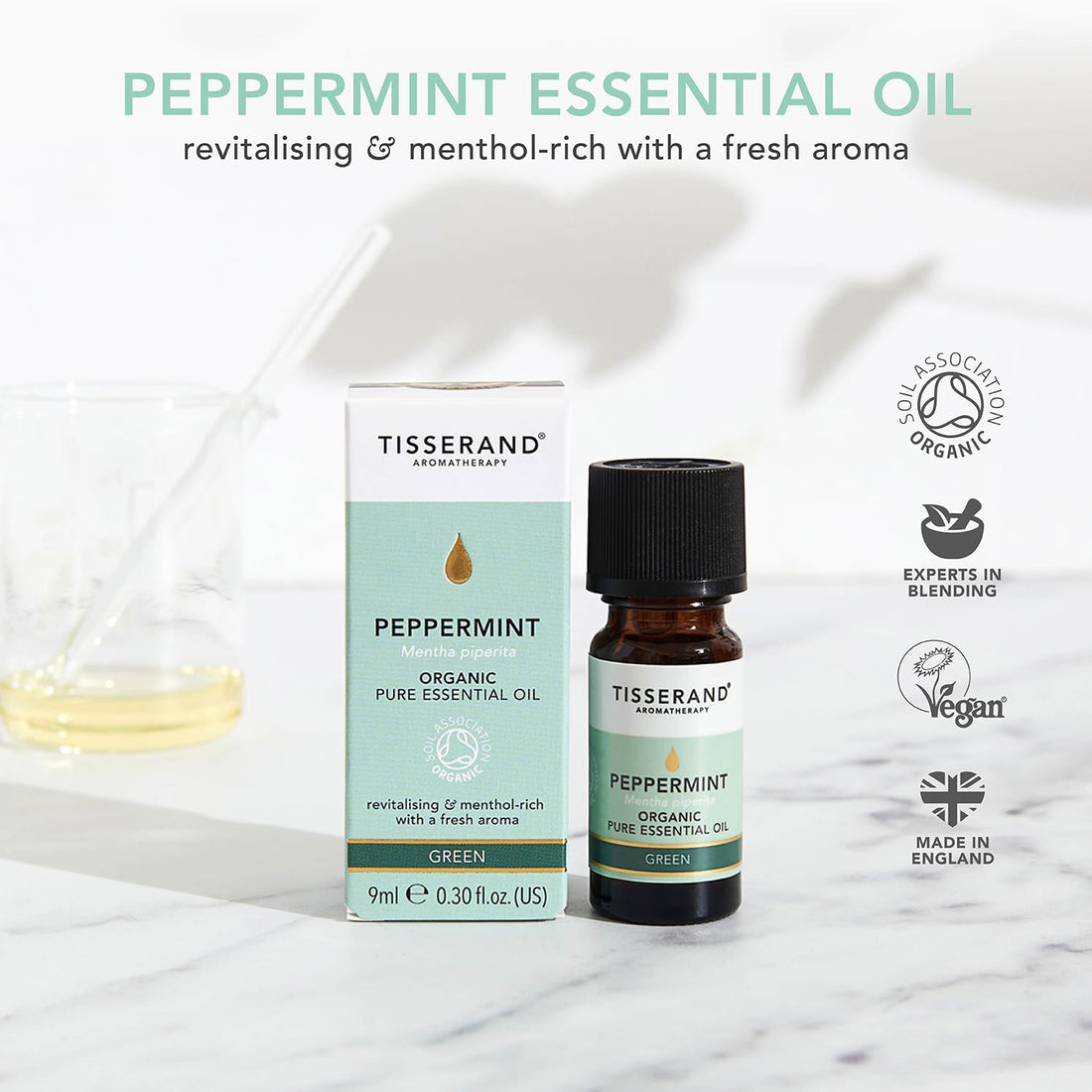 Tisserand Aromatherapy,Lavender - Organic Essential Oil,Massage Oil, Aromatherapy Oil, Skin Oil, Oil for Diffuser,100% Pure Essential Oil - 9ml