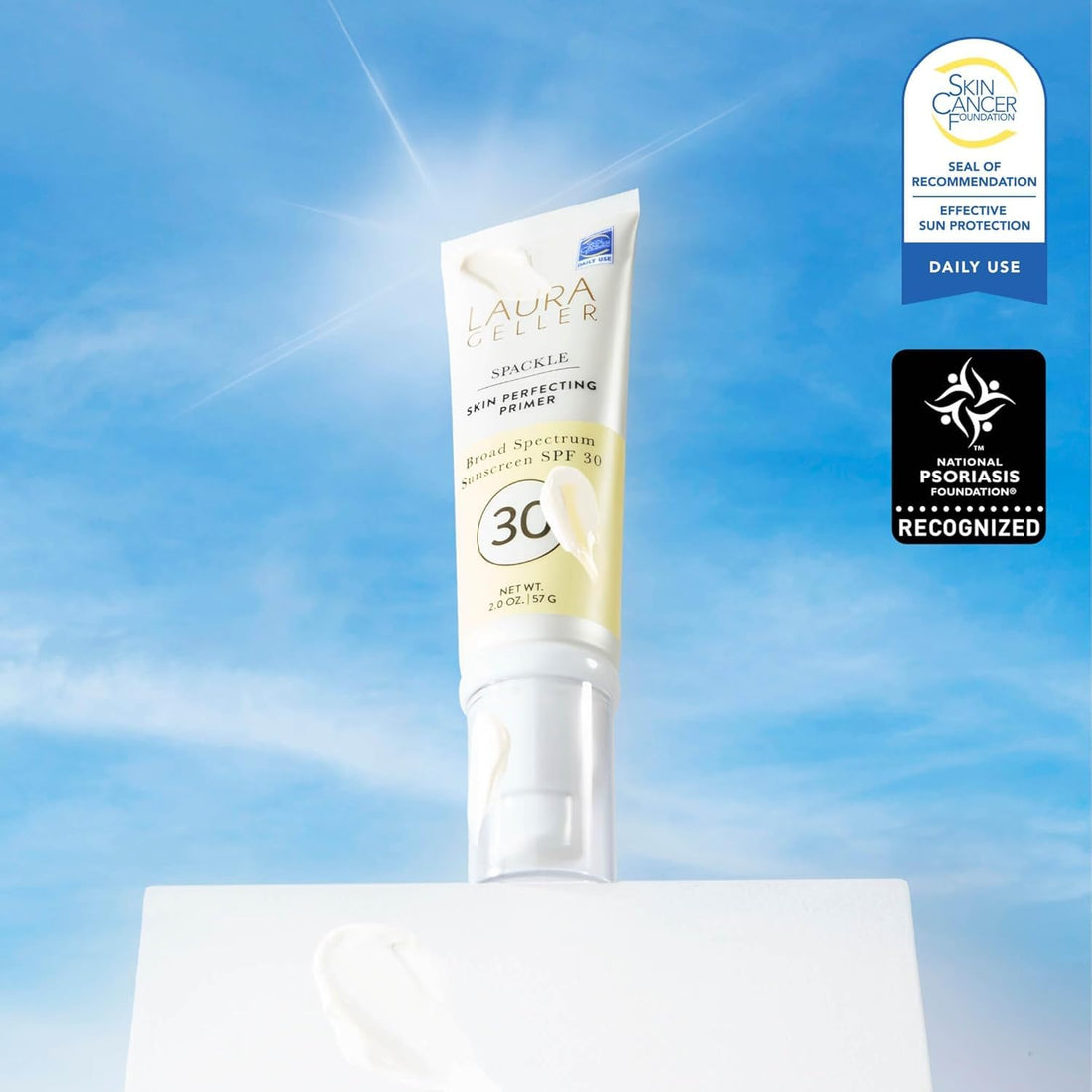 LAURA GELLER NEW YORK Spackle Primer - Hydrate - Super-Size 2 Fl Oz - Hyaluronic Acid Makeup Primer for Mature Skin Halalzen