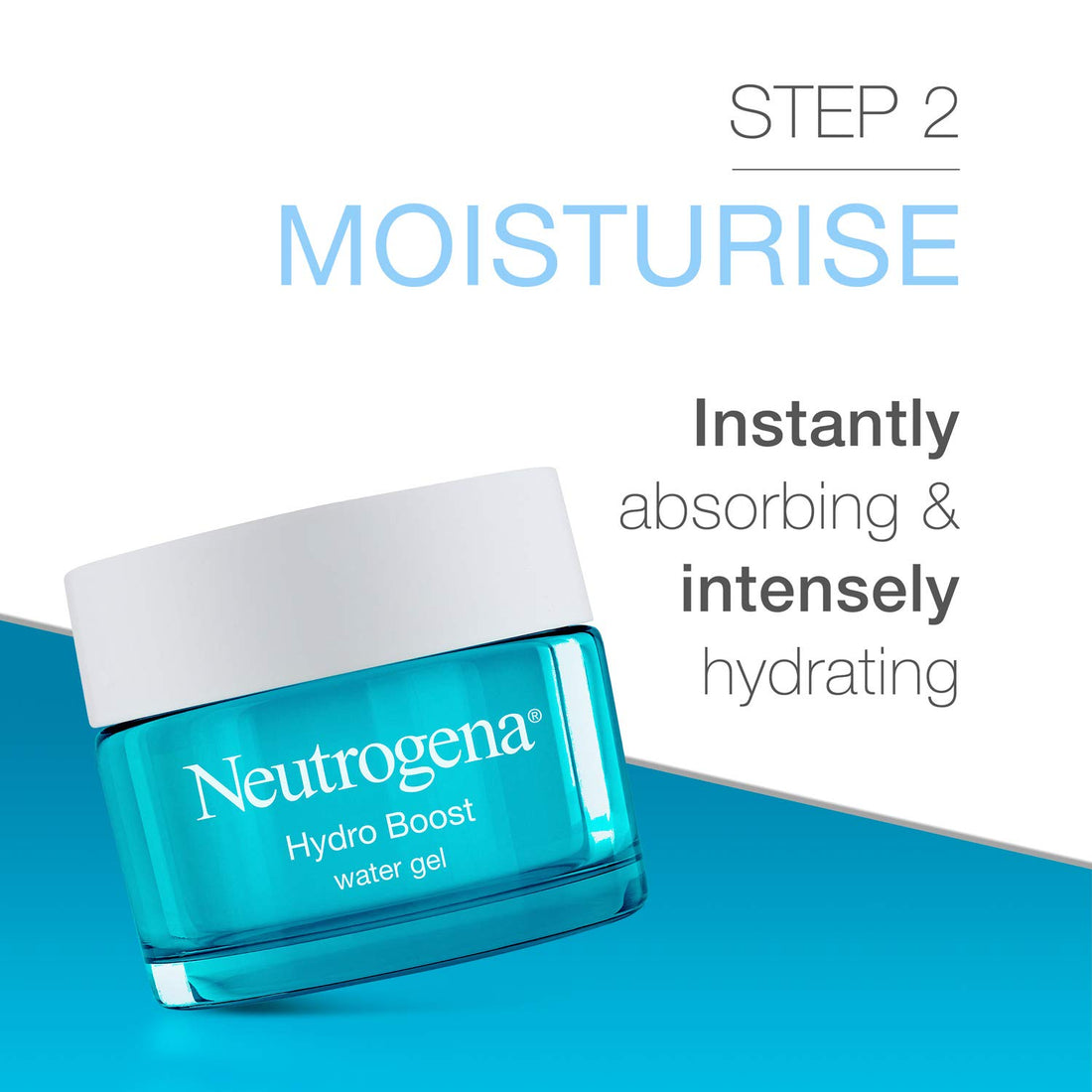 Neutrogena Hydro Boost Water Gel Facial Cleanser, with Hyaluronic Acid for Dry or Dehydrated Skin 200ml