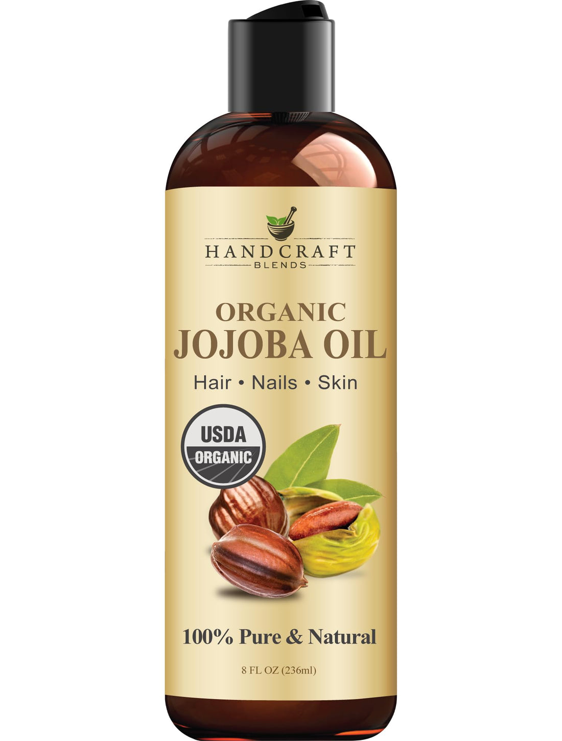 Handcraft Blends Castor Oil with Rosemary and Peppermint Oil 118 ml | 100% Pure and Natural | Premium Grade Carrier Oil | Hair, Eyelashes and Eyebrows | Hair and Body