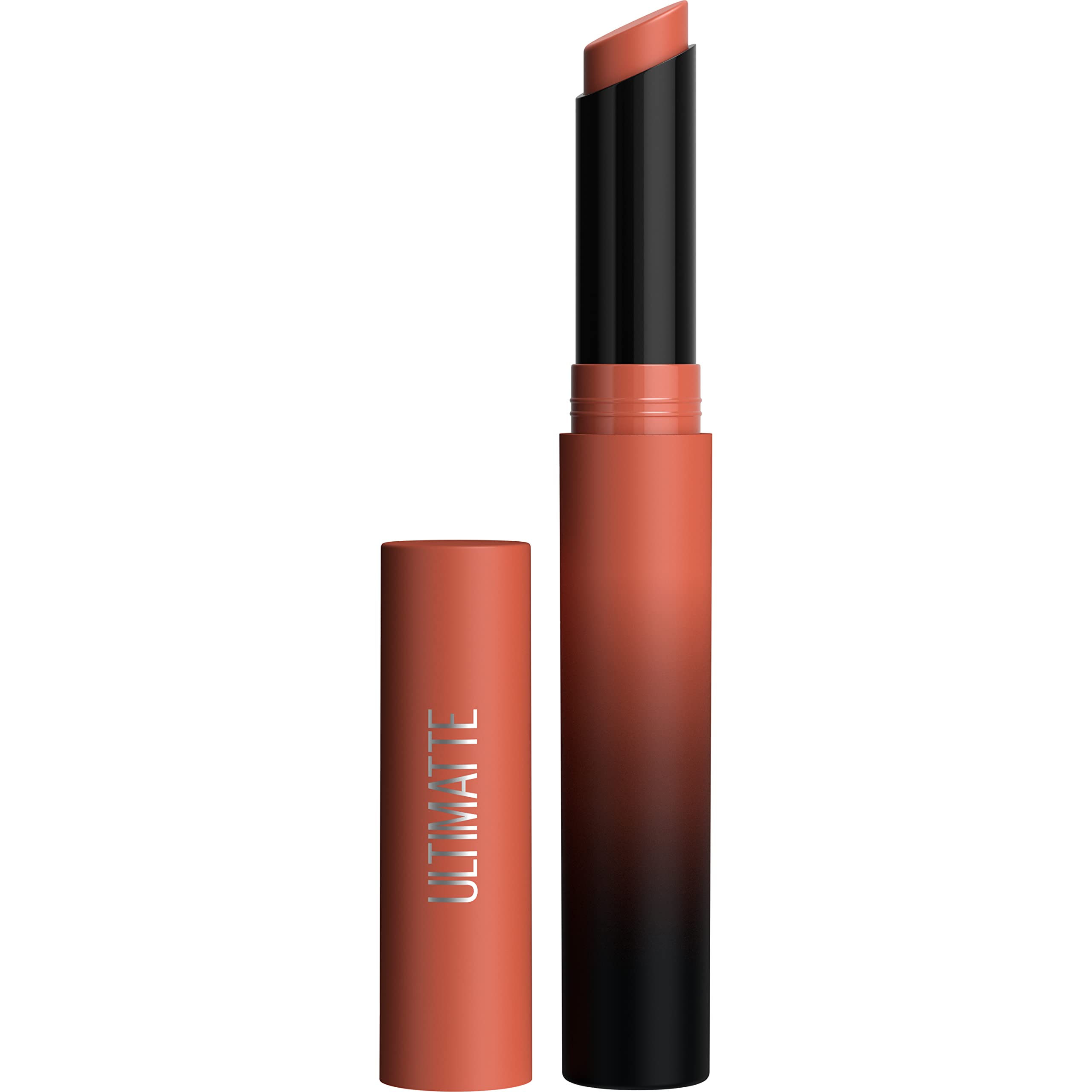 Maybelline Color Sensational Ultimatte Matter Lippenstift, nicht austrocknend, intensive Farbpigmente, More Truffle, Kakaobraun, 1 Stück