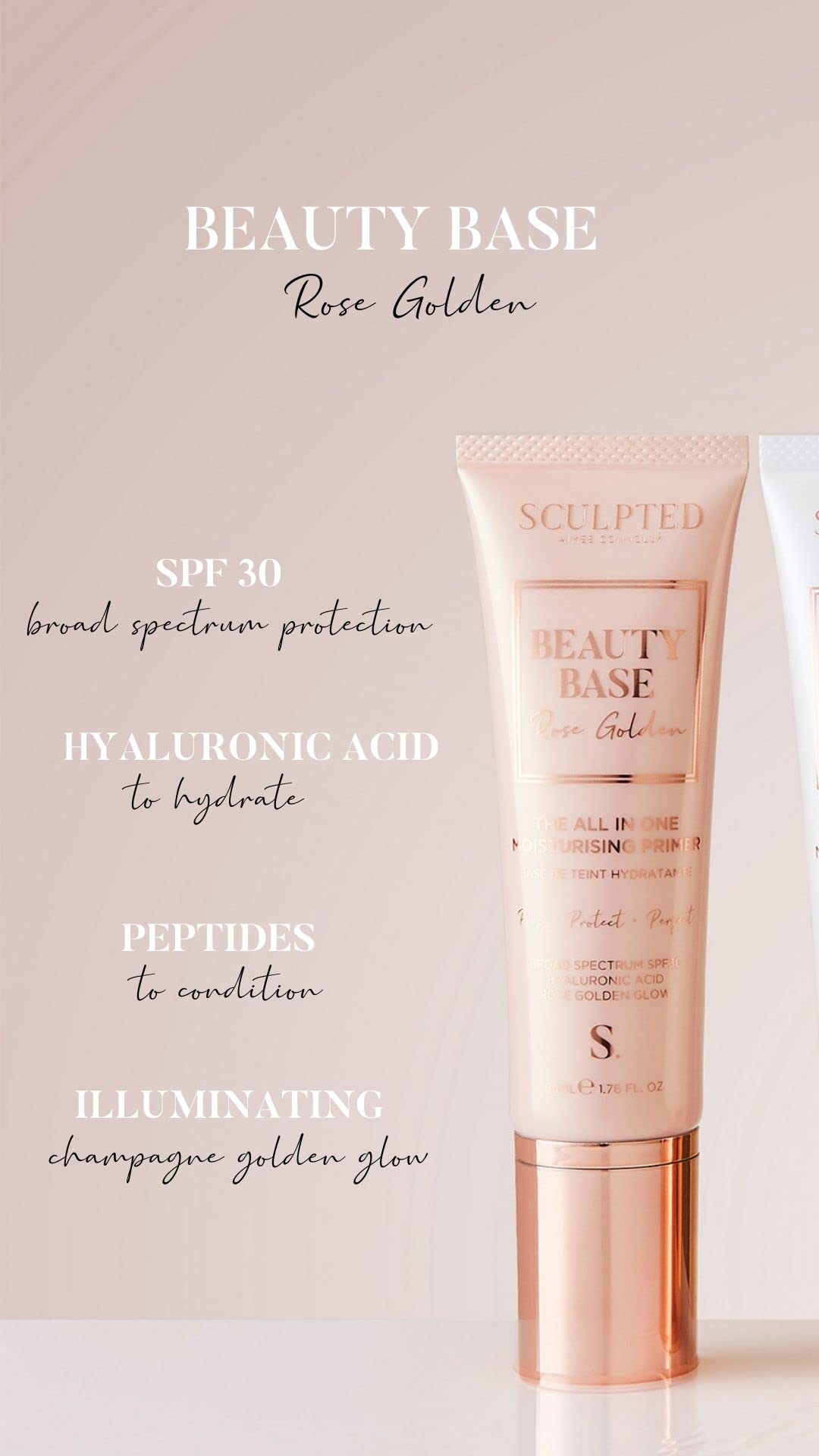 Beauty Base Protect SPF 50 Primer from Sculpted by Aimee (Protect) – 50ml All in One Moisturising Primer that Protects from UVA and UVB, Perfecting your Skin Halalzen