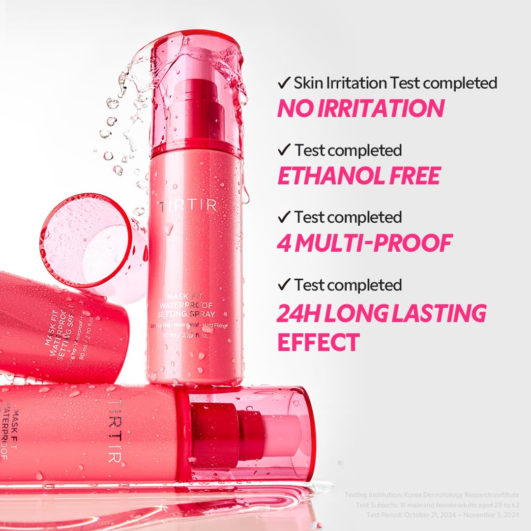 TIRTIR Mask Fit Make-up Fixer, 24H Long Lasting Makeup Finishing Setting Spray, Lightweight and Non-greasy, 2.7 Fl Oz Halalzen