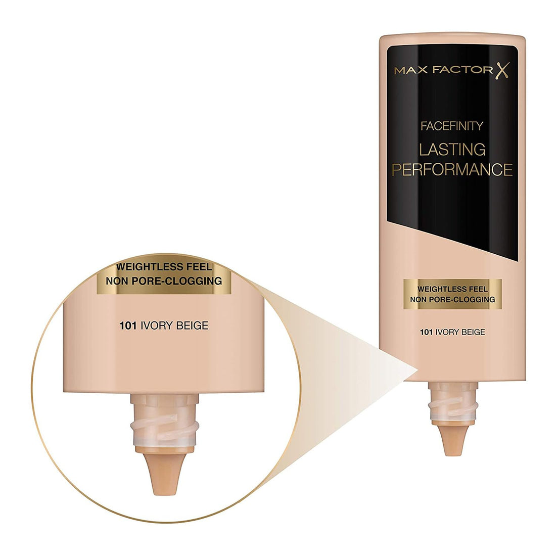 Max Factor Lasting Performance Liquid Foundation, Ivory, Full Coverage, Flawless and Radiant Finish, Lightweight Formula, Smudge Resistant, Non Pore-Clogging, Fragrance Free, 35ml Halalzen