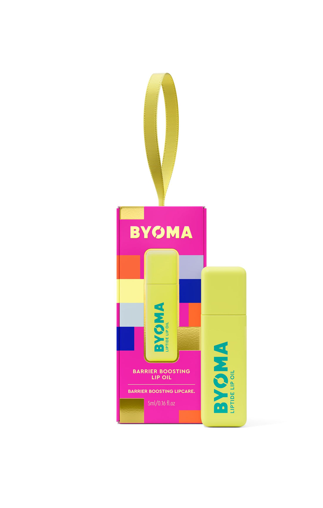 BYOMA Galactic Liptide Lip Oil (5ml) Hydrating, Plumping & Non-Sticky Gloss | Avocado Oil Formula for Soft, Fuller-Looking Lips + Exclusive Liptide Keychain | Holiday Essentials