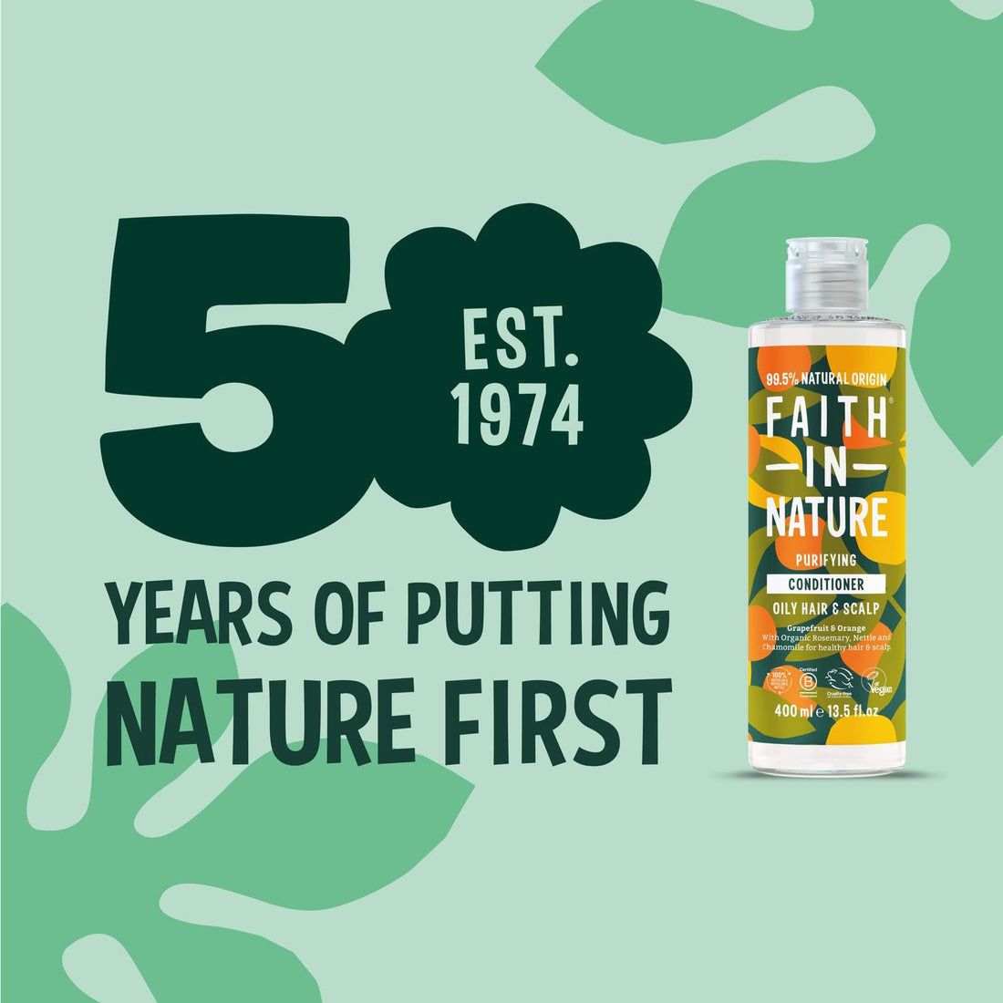 Faith In Nature Organic Aloe Vera Conditioner, Soothing for Normal Hair & Scalp, Vegan & Cruelty Free, No SLS, Silicones or Parabens, 400ml