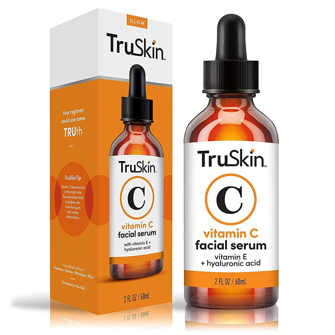 TruSkin Vitamin C Serum for Face – Anti Aging Face Serum with Vitamin C, Hyaluronic Acid, Vitamin E – Brightening Serum for Dark Spots, Even Skin Tone, Eye Area, Fine Lines & Wrinkles, 1 Fl Oz 30ml