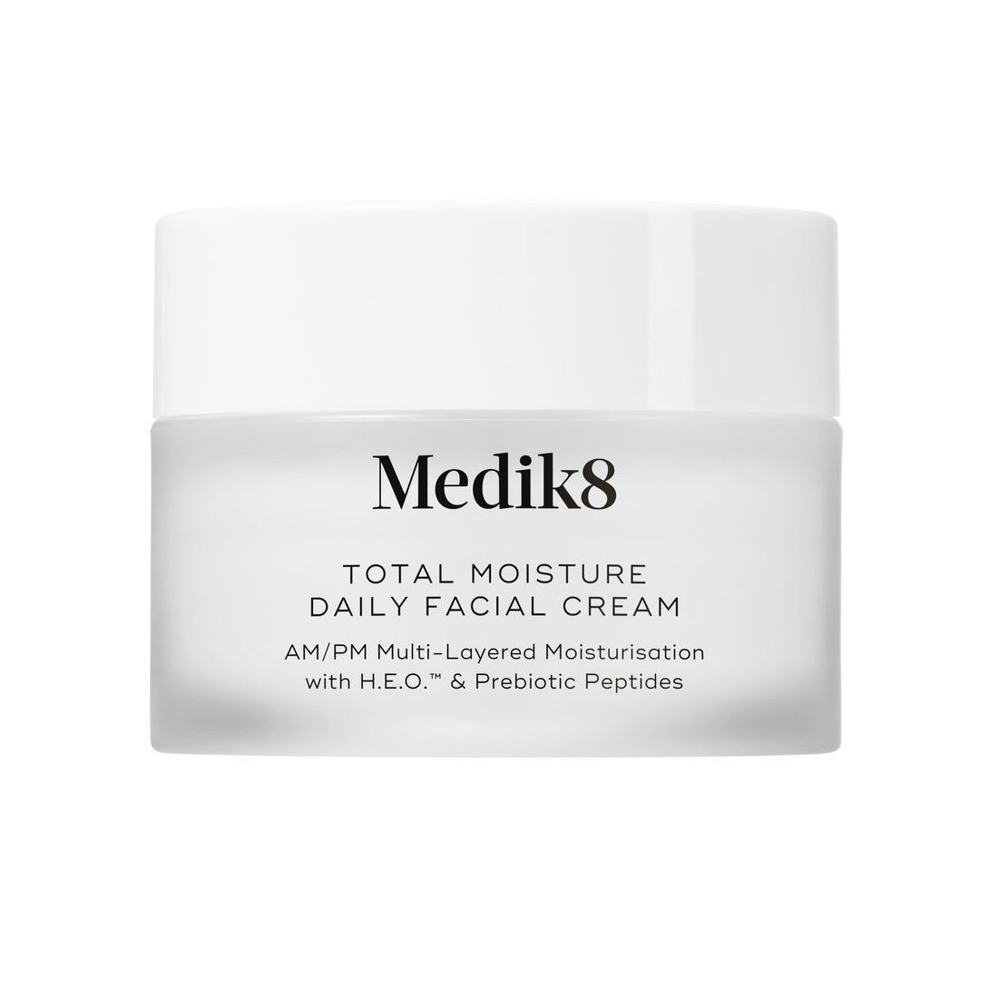 Medik8 Total Moisture Daily Facial Cream – Hyaluronic Acid Moisturiser, Day & Night Face Cream, Clinically Proven Instant, Deep & Lasting Moisturisation, Fragrance-Free For All Skin Types – 50 ml