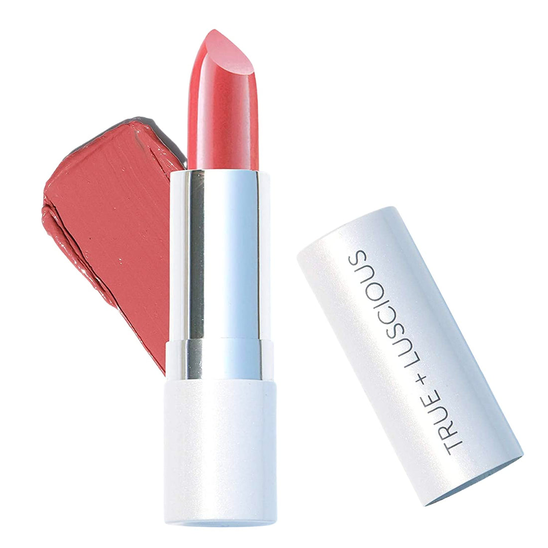 True + Luscious Super Moisture Lipstick | Sheer Cream Lip Color for Lasting Hydration | Hyaluronic Acid Konjac Root Powder | Vegan Cruelty-Free Gluten-Free Flatters All Skin Tones | Pink Sugar