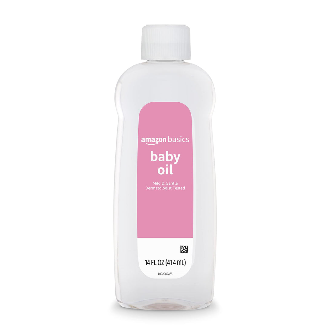 Amazon Basics Baby Oil, Mild & Gentle, Dermatologist Tested, Prevents Moisture Loss, Dry Skin Relief, 14 fl oz, 4-Pack (Previously Solimo) Halalzen