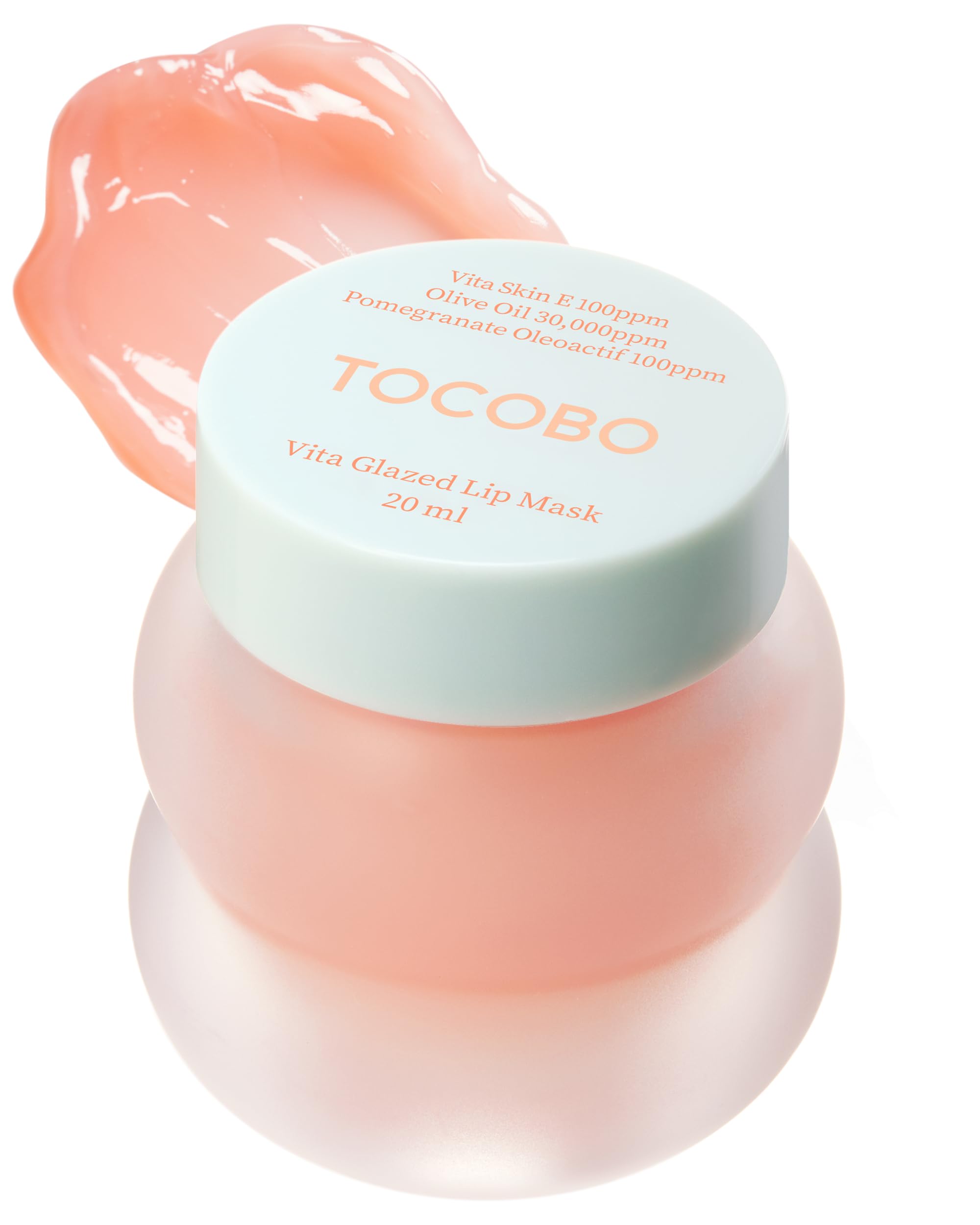TOCOBO Vita Glazed Lip Mask – Vegan Overnight Lip Sleeping Mask for Dry, Chapped Lips | PHA (Lactobionic Acid) Gentle Exfoliation | Non-Sticky Glazed Balm, Korean Skincare, 0.68 oz Halalzen