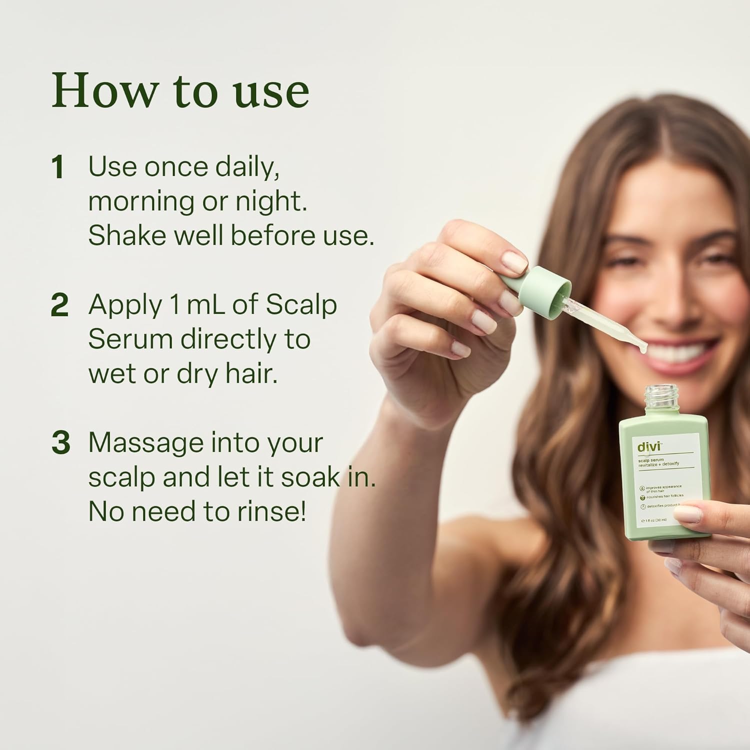 Divi Scalp Serum for Thinning Hair Clinically Tested, Non-Greasy Formula with Amino Acids, Caffeine & Rosemary Oil Promotes Healthy Scalp & Fuller-Looking Hair, Reduces Oil & Product Buildup