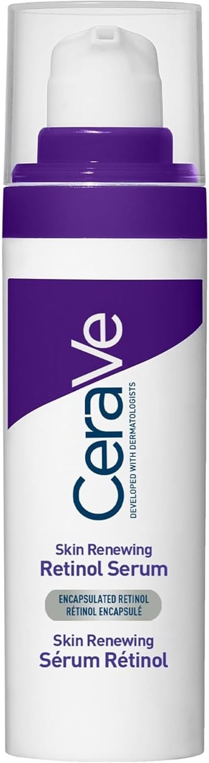 CeraVe Skin Renewing Retinol Serum With 3 Essential Ceramides, Hyaluronic Acid, & Niacinamide, Anti-Ageing Treatment for Fine Lines and Wrinkles, Encapsulated Retinol, Dermatologist Developed, 30ml