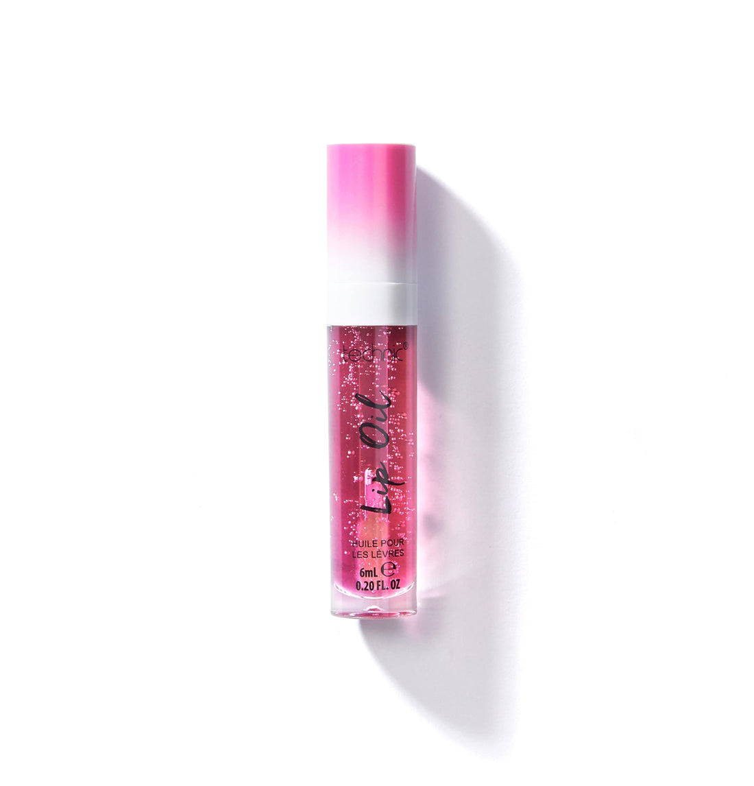 Technic Lip Oil Bundle - 4 Flavoured, Non Sticky, Hydrating Lip Oils With a High Shine Glossy Finish - Mixed Variety Multipack - Strawberry, Mint, Cherry, Orange