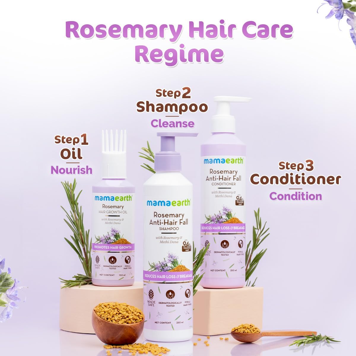 Mamaearth Rosemary Oil with Rosemary & Methi Dana - 150 ml Halalzen
