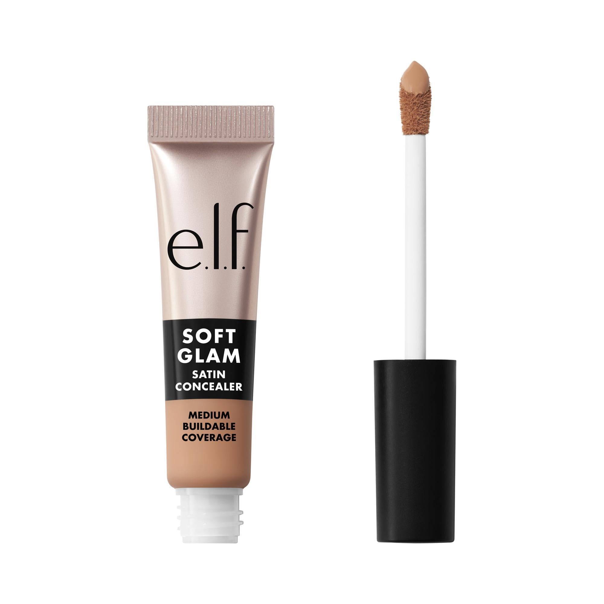 e.l.f. Soft Glam Satin Concealer, Medium Coverage for Blemishes & Under-Eye, Crease-Resistant, Long-Lasting, Vegan & Cruelty-Free, 13 Fair Neutral Halalzen
