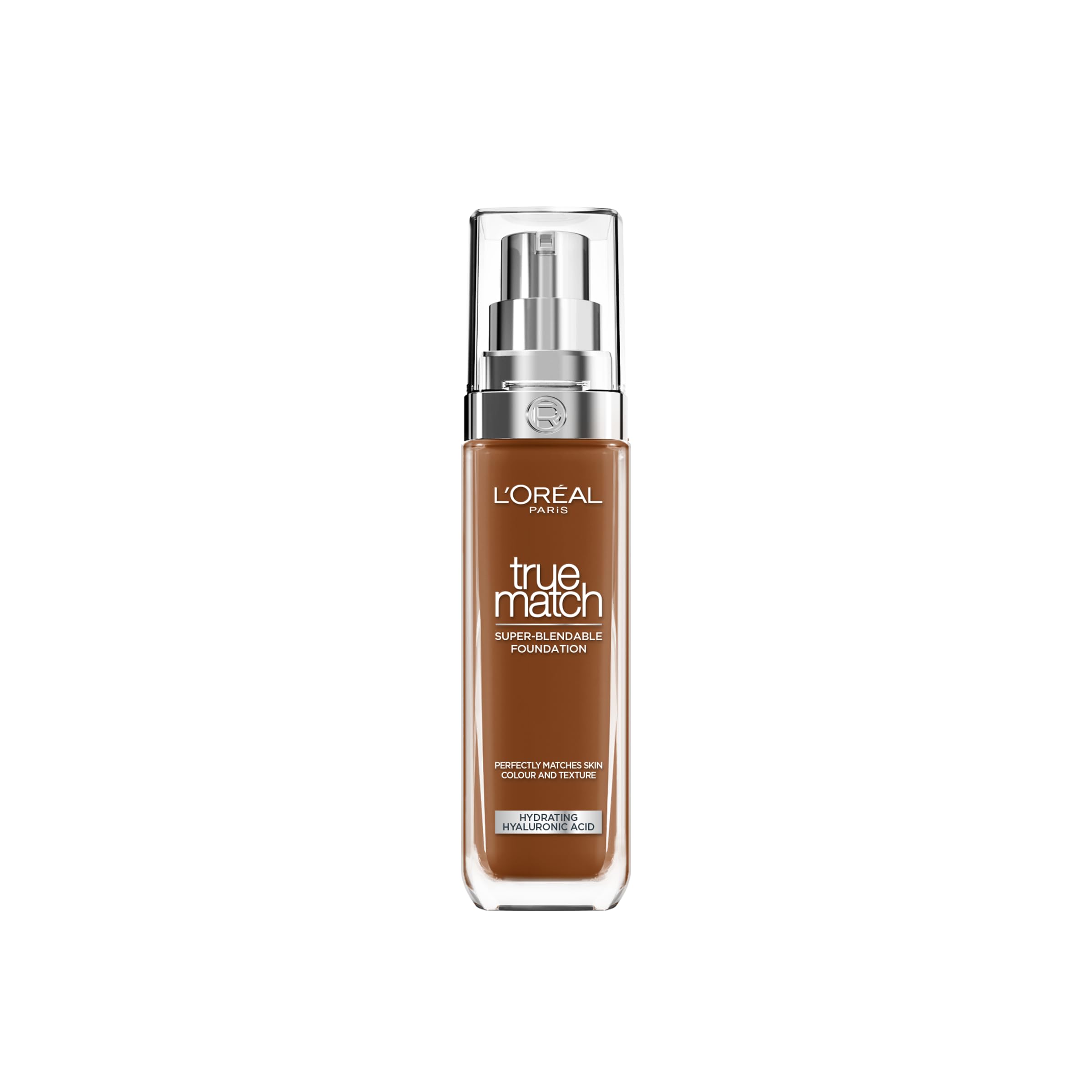 L'Oréal Paris Foundation for Face, Skincare Infused with Hyaluronic Acid, True Match Hydrating Liquid Foundation for All Skin Tones, SPF 16, 1N Ivory, 30 ml Halalzen