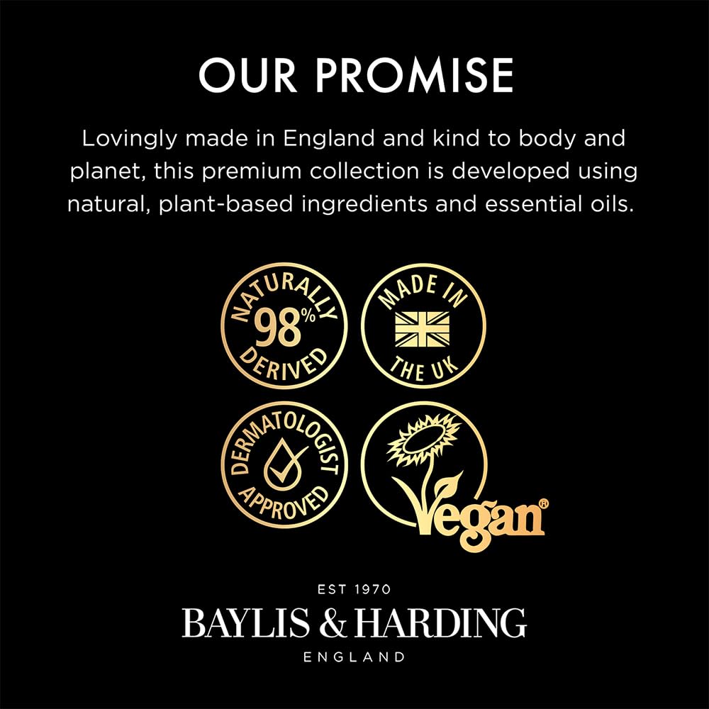 Baylis & Harding Goodness Oud, Cedar and Amber Body Wash, 500 ml (Pack of 3) - Vegan Friendly