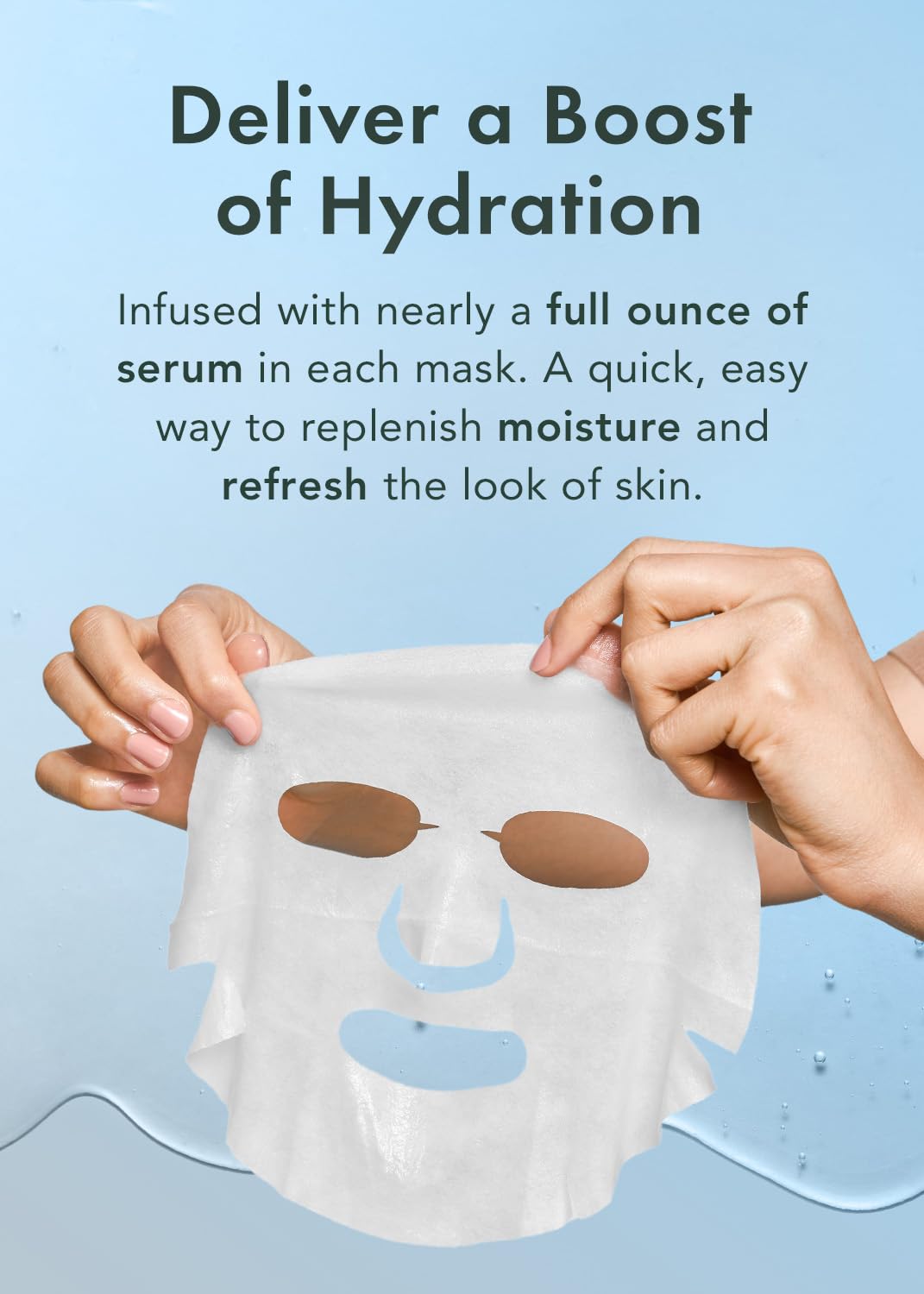 Rael Beauty Collagen + PDRN Face Masks - Korean Skincare for Glass Skin, Smoothing, Salmon PDRN & Hydrolyzed Collagen & Hyaluronic Acid, Anti-Slip Grip, Fragrance & PEGs & Cruelty Free (4 Sheets)