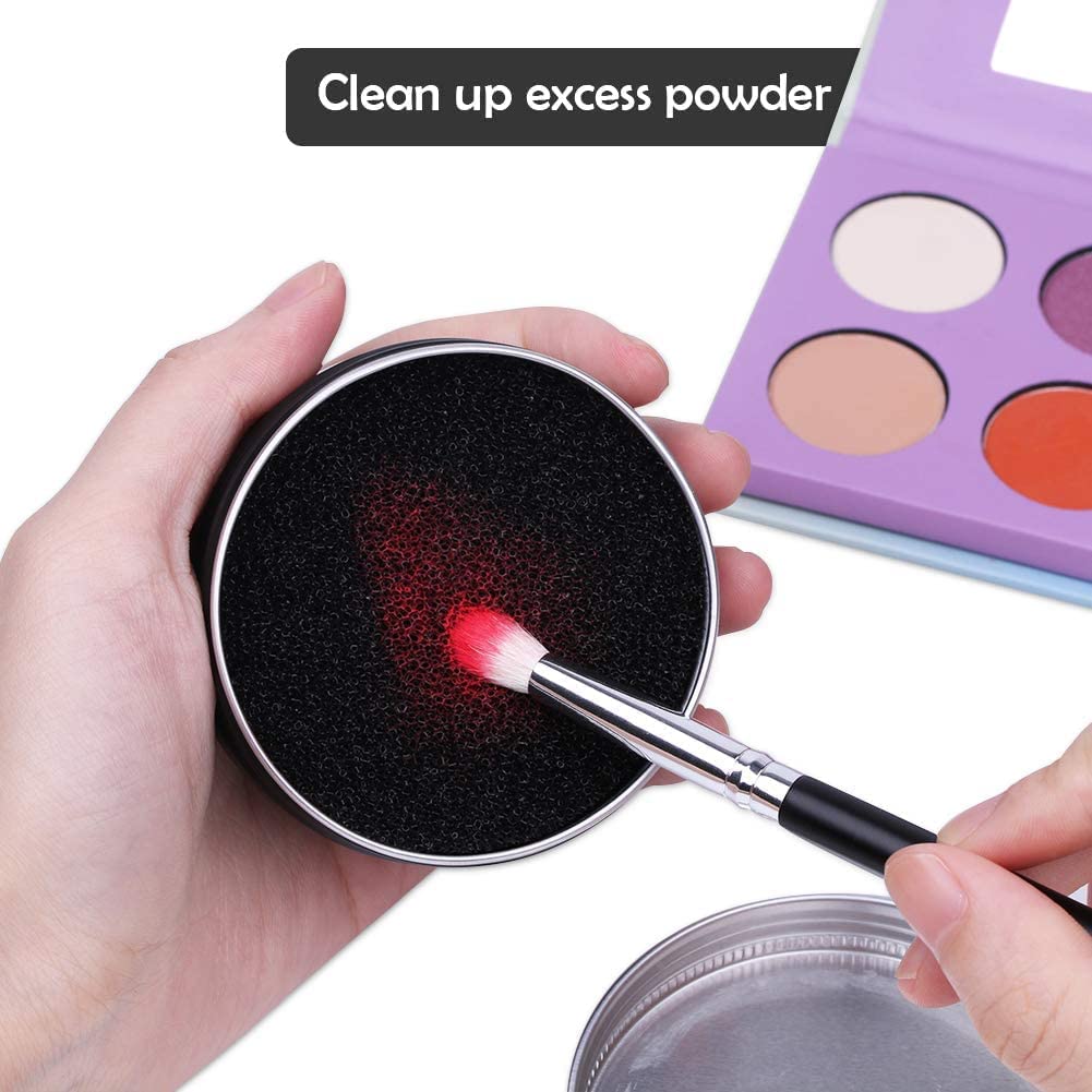 DUcare Makeup Brush Cleaner – Solid Soap Cleanser & Silicone Pad | Clean synthetic & natural bristles. Clean Beauty Blenders. Keep brushes soft. Coconut oil formula. For daily use & travel. Halalzen