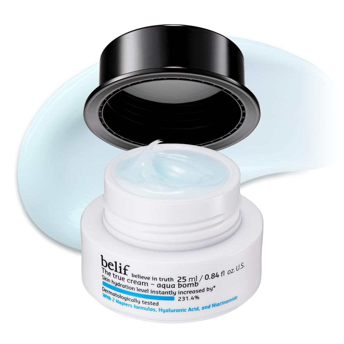 belif Aqua Bomb – Daily Niacinamide Hydrating Moisturizer, Lightweight Plumping Facial Cream with Hyaluronic Acid & Squalane, Cooling Effect, Anti-Aging, Korean Skincare, 1.68 fl oz (50ml) Halalzen