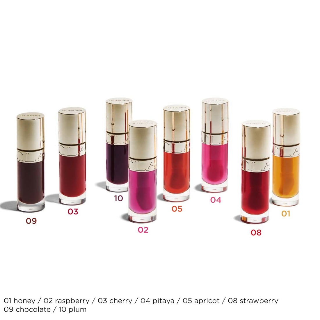 Clarins Lip Comfort Oil 7ml| Hydrating, Nourishing and Moisturising Lip Oil | Sheer, High Shine Finish | Soothes, Comforts and Protects Lips | Visibly Plumps | 93% Natural Ingredients