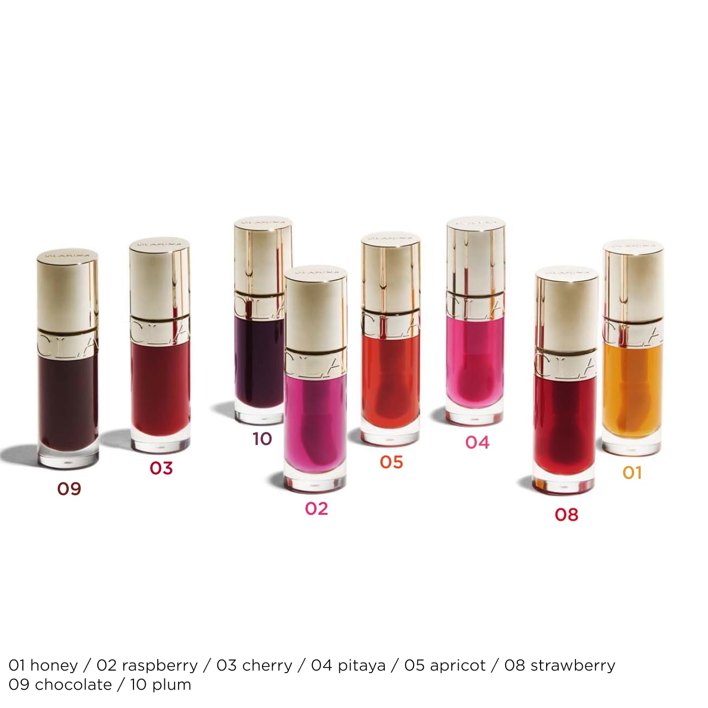 Clarins Lip Comfort Oil 7ml| Hydrating, Nourishing and Moisturising Lip Oil | Sheer, High Shine Finish | Soothes, Comforts and Protects Lips | Visibly Plumps | 93% Natural Ingredients