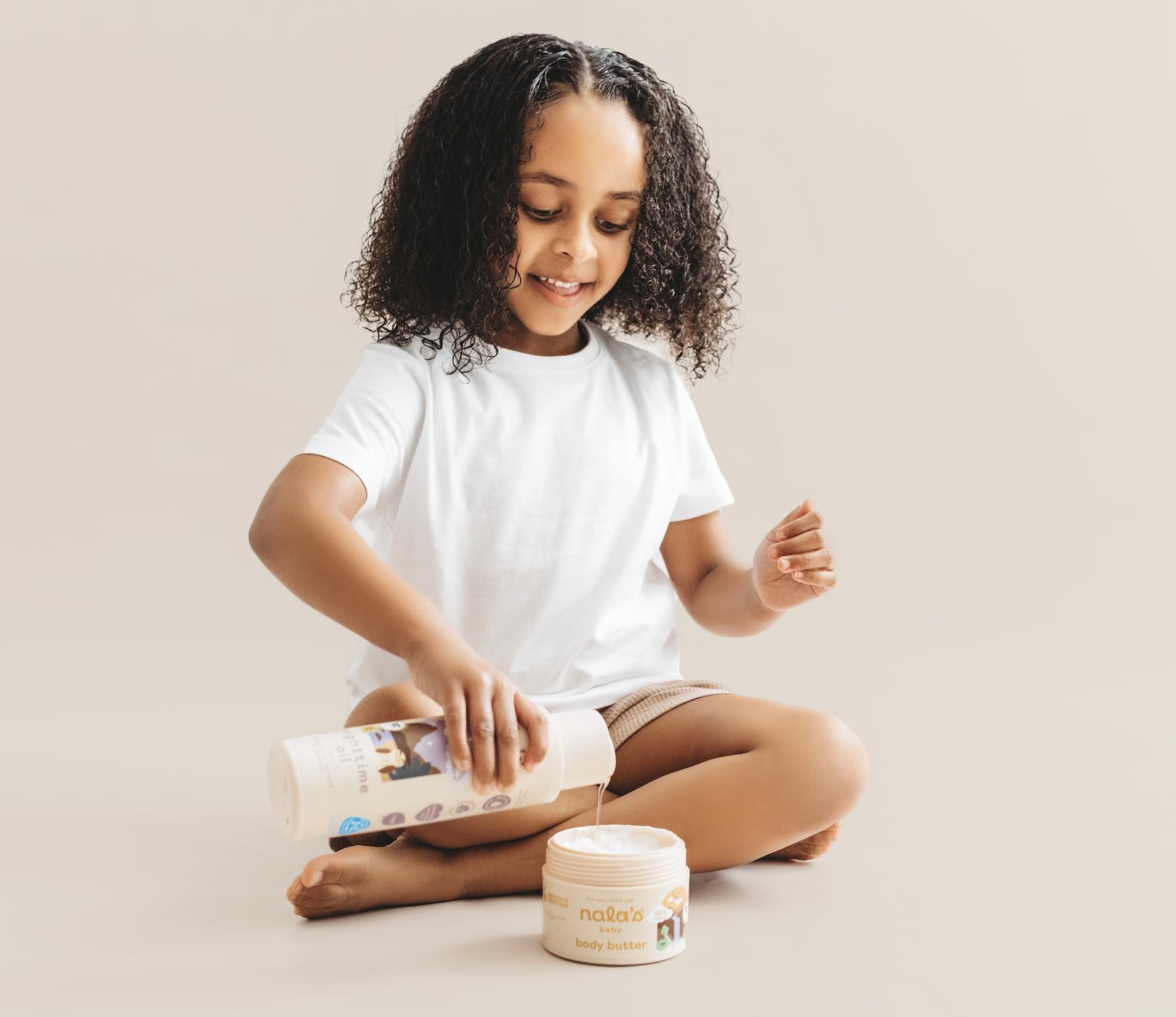 Nala's Baby Nighttime Oil Vanilla Cloud | Award-winning |99% Natural | Paediatrician-approved | Shea Butter, Cocoa Butter and Camomile | Vegan | 200ml | Nalas Baby Halalzen
