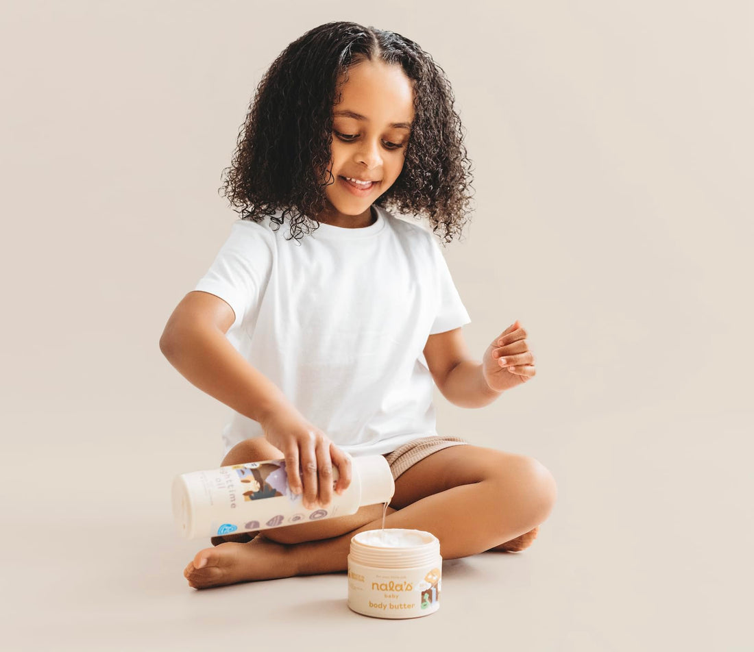 Nala's Baby Nighttime Oil Vanilla Cloud | Award-winning |99% Natural | Paediatrician-approved | Shea Butter, Cocoa Butter and Camomile | Vegan | 200ml | Nalas Baby Halalzen