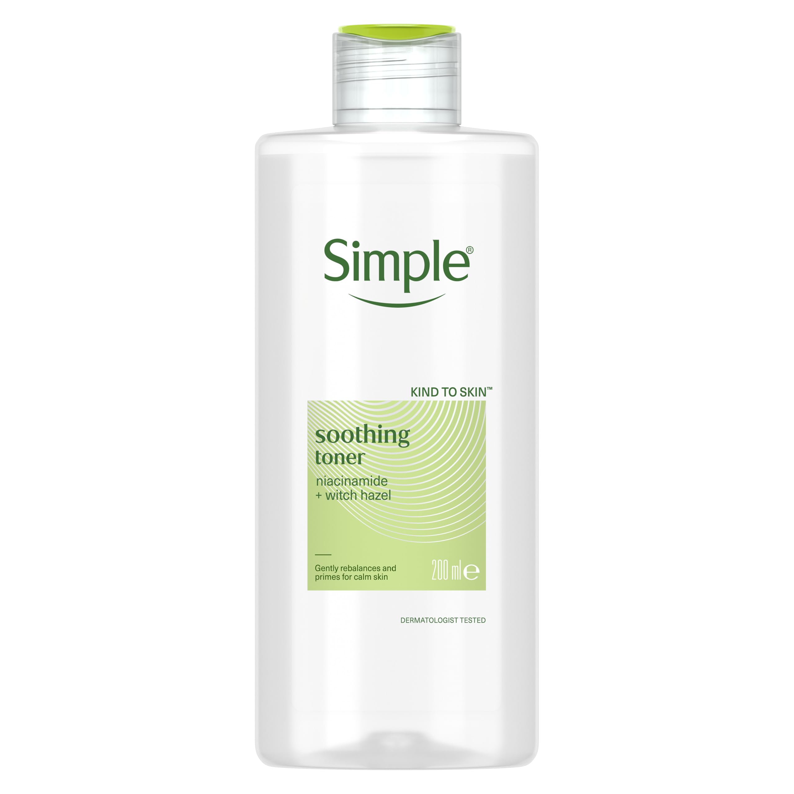 Simple Kind to Skin Soothing Facial Toner Alcohol-Free for Daily Use on Sensitive Skin 200 ml