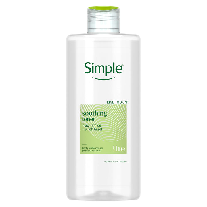 Simple Kind to Skin Soothing Facial Toner Alcohol-Free for Daily Use on Sensitive Skin 200 ml Halalzen