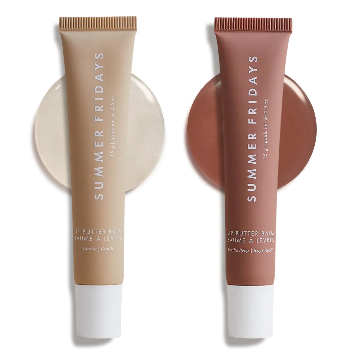 Summer Fridays Tinted Lip Butter Balm - Conditioning Vegan Lip Balm for Instant Moisture, Shine & Hydration - Sheer-Tinted, Soothing Skincare - Pink Sugar (.5 Oz)