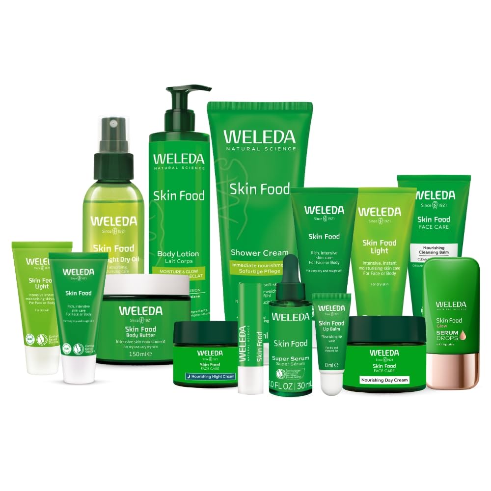 Weleda Skin Food Lip Balm, Very Dry & Chapped Lips, Natural Oils, Intensive Nourishment, For Men & Women, 100% Certified Natural, Travel Size, Organic, Vegetarian, 8ml
