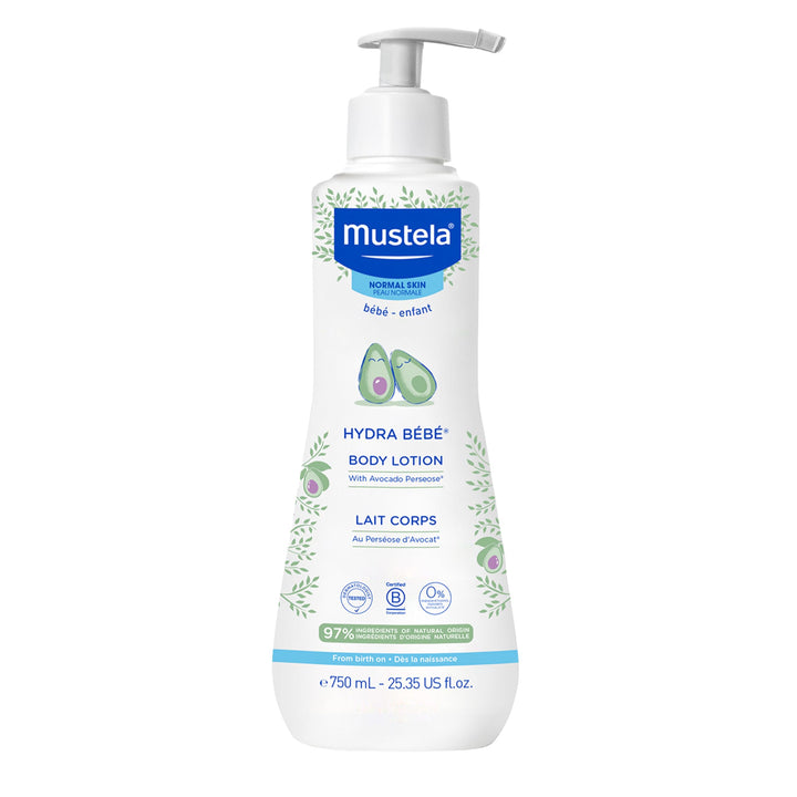 Mustela Hydra Bebe Body Lotion - Daily Moisturizing Baby Lotion with Natural Avocado, Jojoba & Sunflower Oil – Various Sizes Halalzen